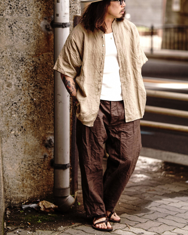 Django Atour frenchvictorians belgium-linen halfsleeve / belgium beige