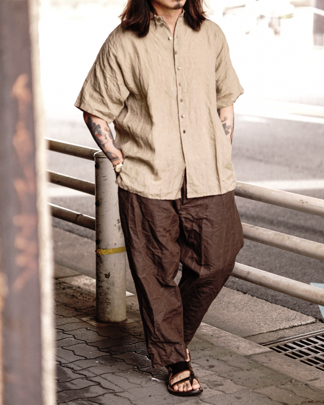 Django Atour frenchvictorians belgium-linen halfsleeve / belgium beige