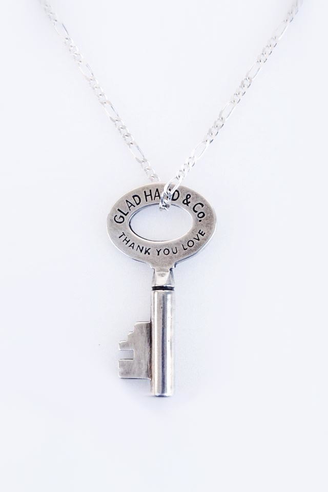 GLAD HAND JEWELRY KEY TOP & CHAIN SILVER925