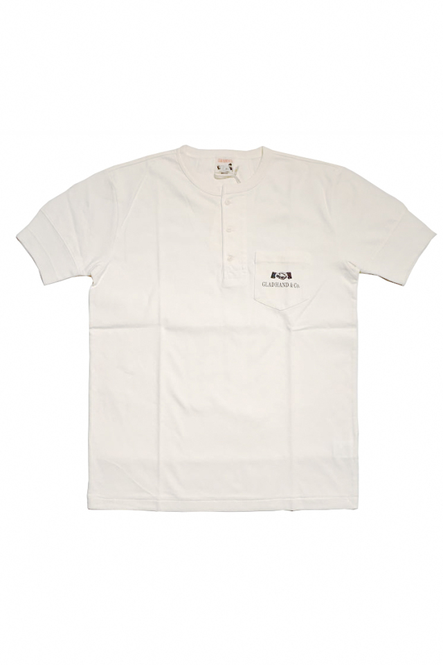 GLAD HAND GH DAILY - HENRY POCKET T-SHIRTS WHITE