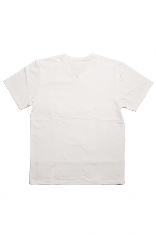 BY GLAD HAND HEARTLAND DAILY - S/S V-NECK T-SHIRTS WHITE×NAVY