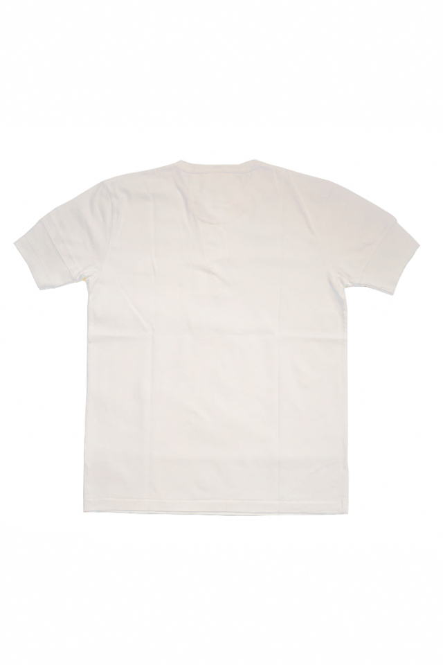 BY GLAD HAND HEARTLAND - S/S HENRY NECK T-SHIRTS WHITE×NAVY