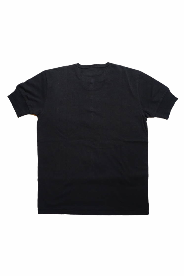 BY GLAD HAND HEARTLAND - S/S HENRY NECK T-SHIRTS BLACK×IVORY