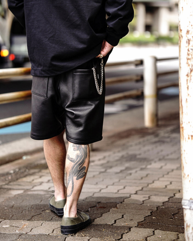 GANGSTERVILLE  LOCOS - LEATHER SHORTS