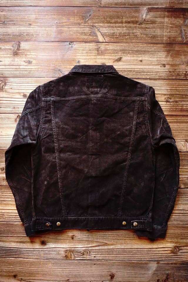 JANIS & Co. BLACK CORDUROY JACKET 【REGULAR WASH】