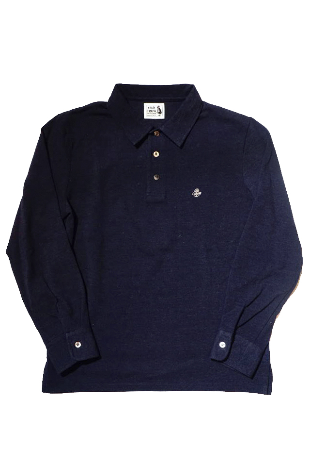 OLD CROW BOAT CLUB - L/S POLO SHIRTS NAVY
