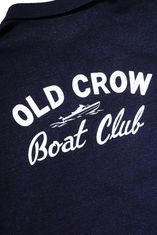 OLD CROW BOAT CLUB - L/S POLO SHIRTS NAVY