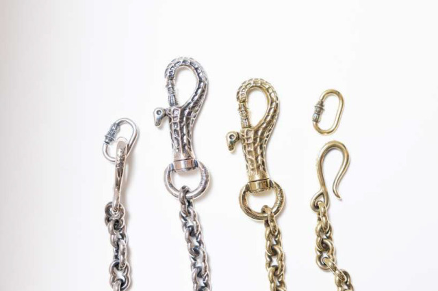 PEANUTS & Co. 3 PEANUTS WALLET CHAIN silver x k10
