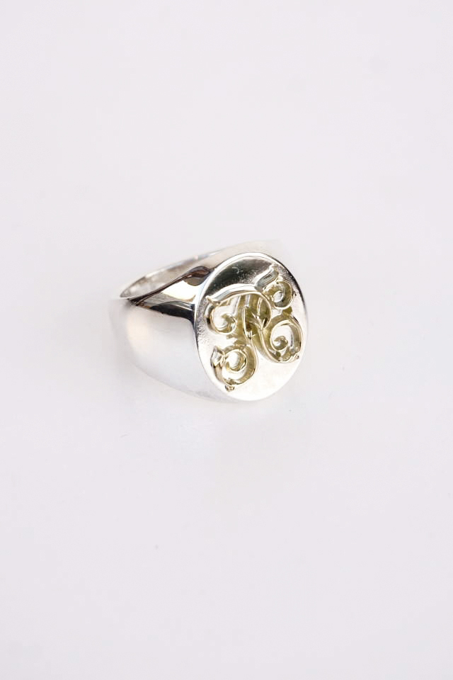 PEANUTS & Co. Signet ring Small K18Gold×Silver