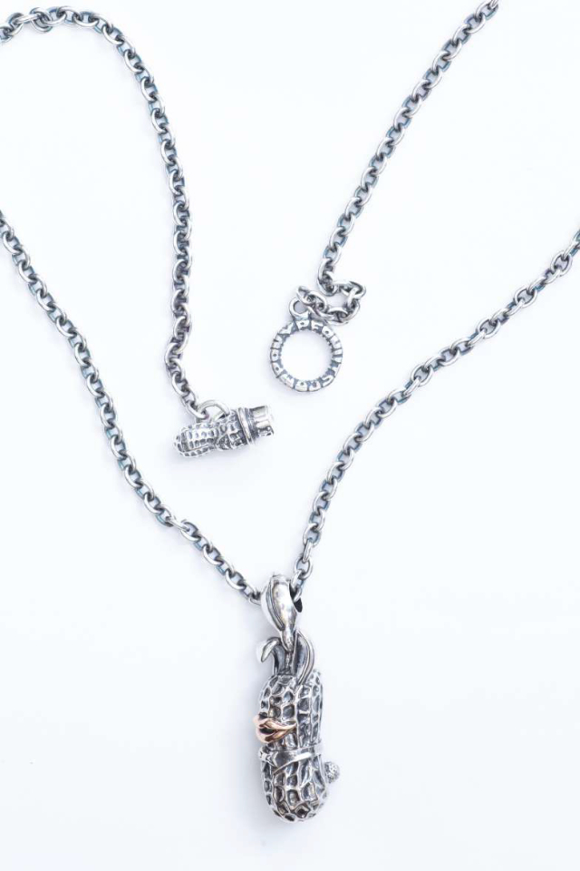 PEANUTS & Co. L BUNNY silver x k10PG + chain all silver