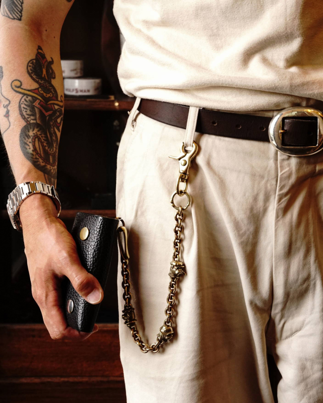 PEANUTS & Co. BULL WALLET CHAIN BRASS