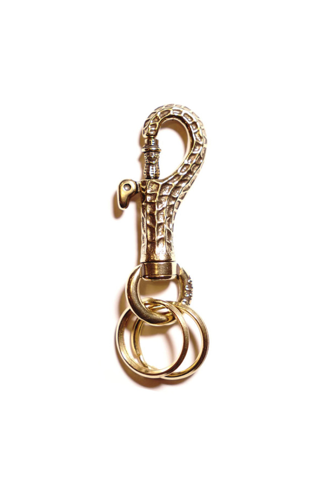 PEANUTS & Co. PEANUTS PATTERN KEY HOOK brass