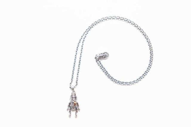 PEANUTS & Co. TEDDY BEROPEANUTS silver×K10 + silver chain 60cm round