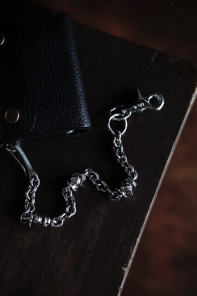 PEANUTS & Co. BULL WALLET CHAIN ALL SILVER