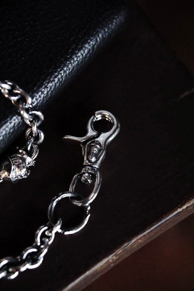 PEANUTS & Co. BULL WALLET CHAIN ALL SILVER