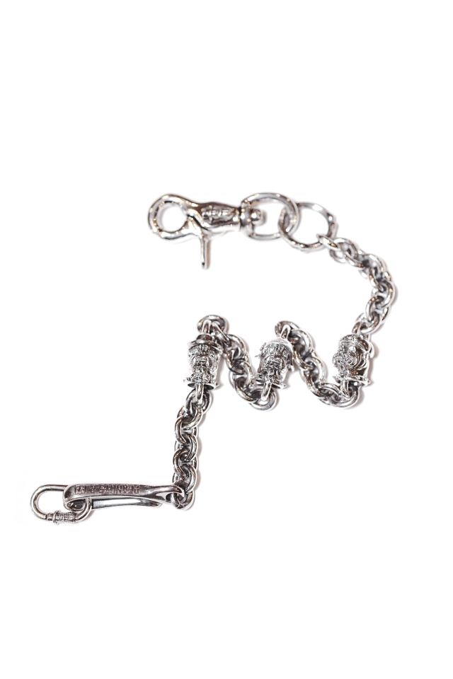 PEANUTS & Co. BULL WALLET CHAIN ALL SILVER