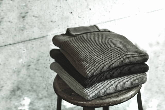 ADDICT CLOTHES JAPAN ACVM PADDED WAFFLE COTTON TURTLE KNIT ARMY GREEN
